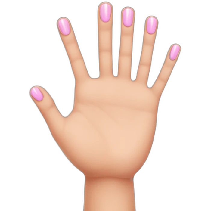 Pinky finger with long nail emoji
