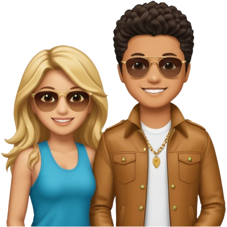 Shakira And Bruno Mars emoji