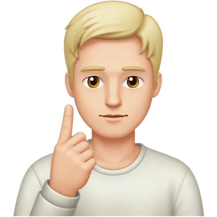 Man middle finger emoji