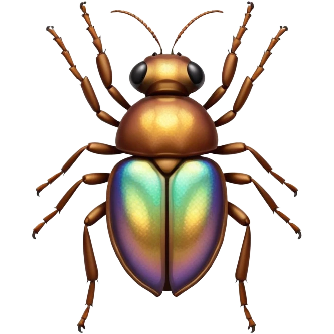 glitter insect cheap brown emoji