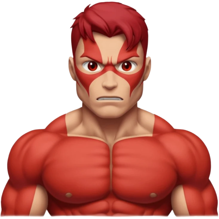 red mutant human emoji