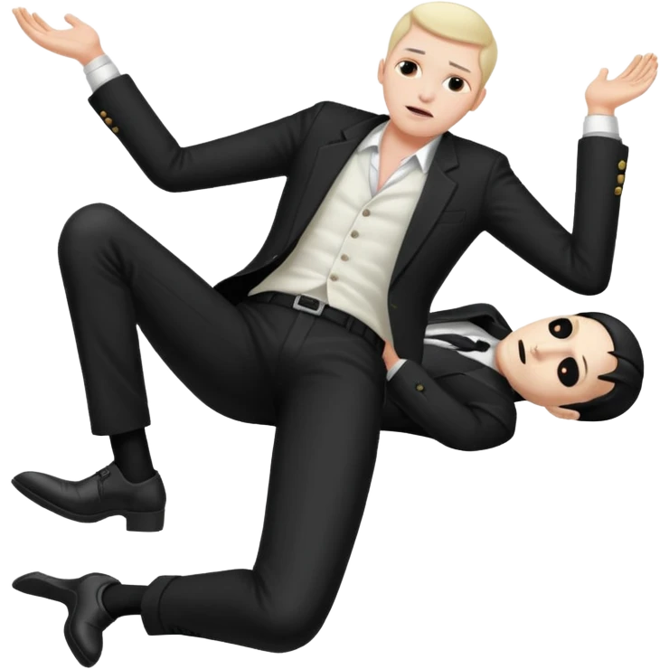 dead man full body with blazzer on floor emoji