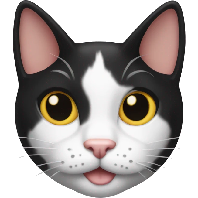 Tuxedo cat emoji