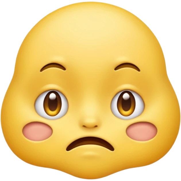 squish face emoji, exaggerated squished expression emoji