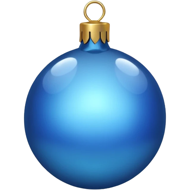 Christmas bauble Blue emoji