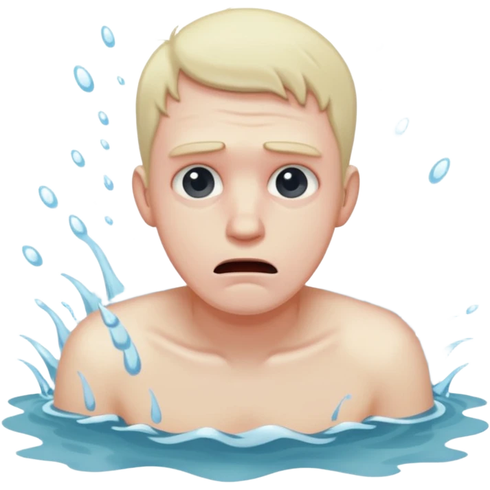 man drowning emoji