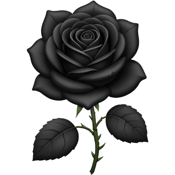 Black rose emoji