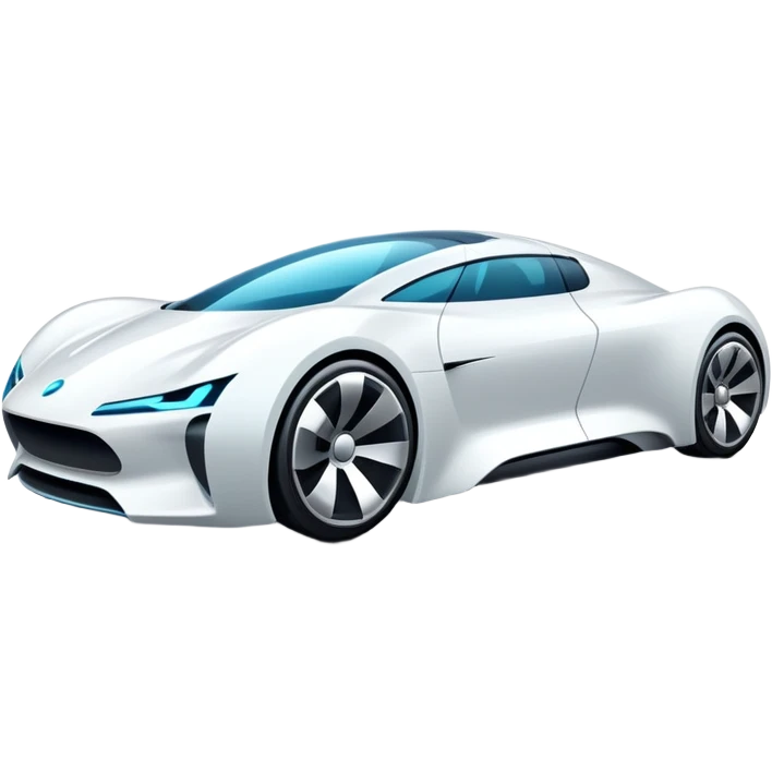 futuristic high tech car with sleek design emoji