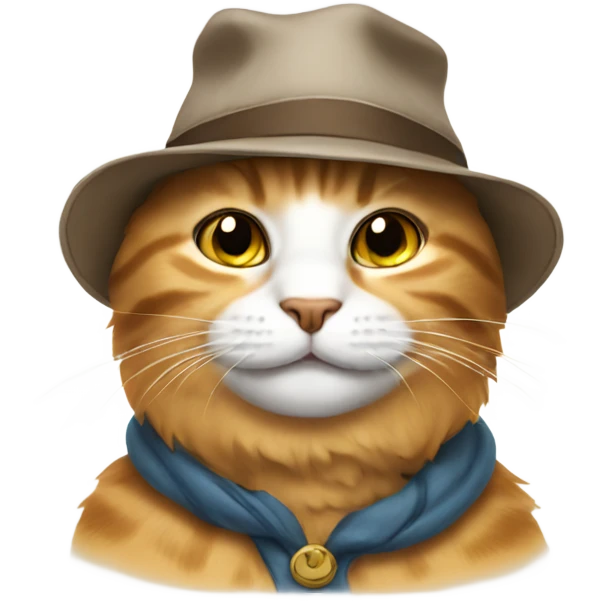 Cat wearing hat emoji