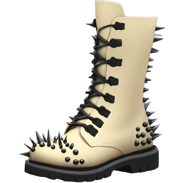 platform boots gothic with spikes emoji