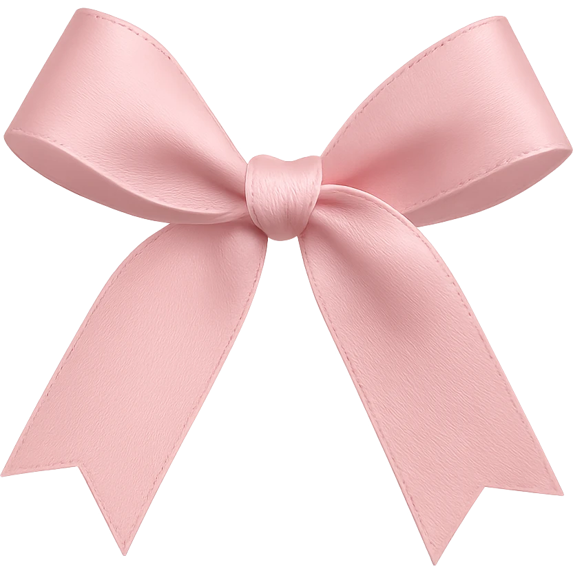 pink bow emoji