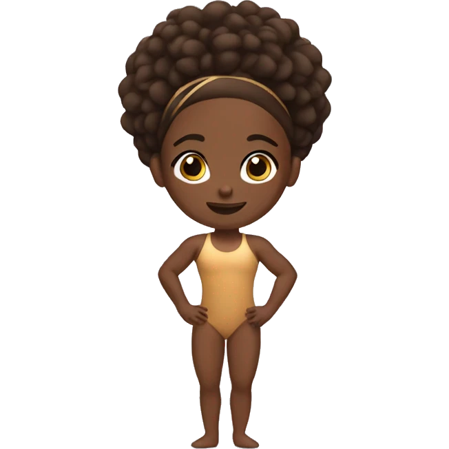 Brown skin gymnast  emoji