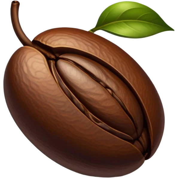 Fresh coffee bean emoji