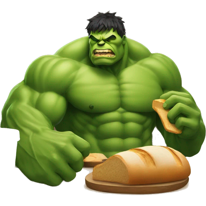 hulk eating bread emoji