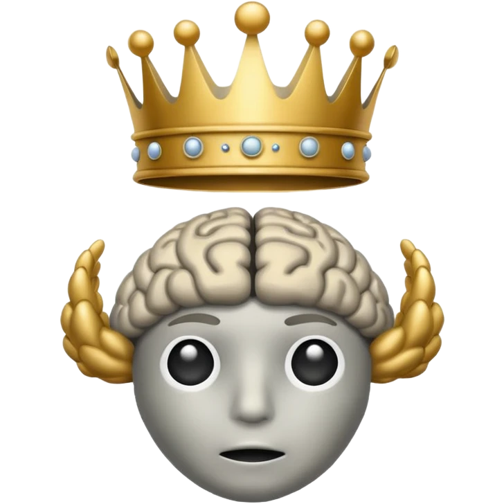 brain with crown emoji