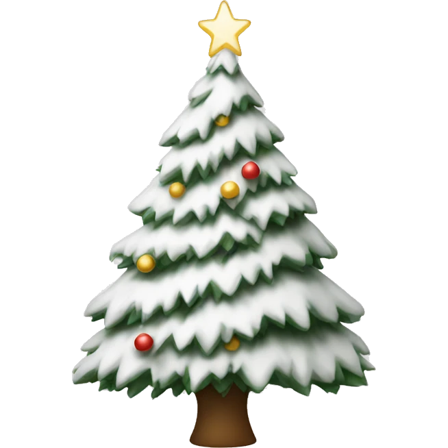 white christmas tree emoji