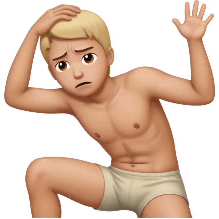 Someone trying to poke a butt but getting denied emoji