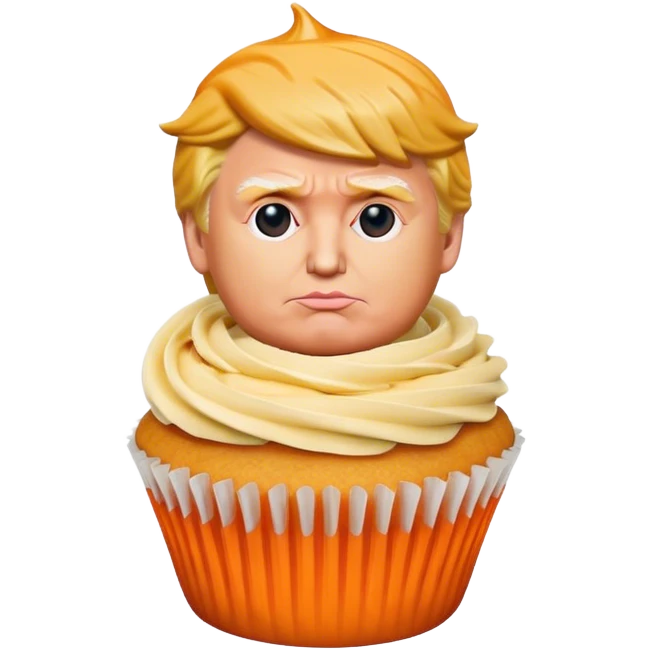 Donald trump as cupcake  emoji