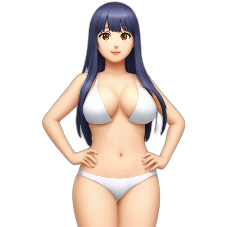 hinata hyuga full body pawg micro bikini back focus emoji
