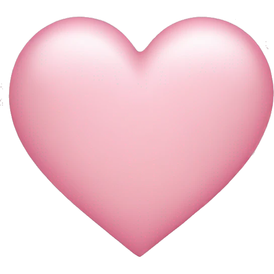 Light pink heart emoji
