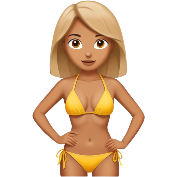 Bikini on woman emoji