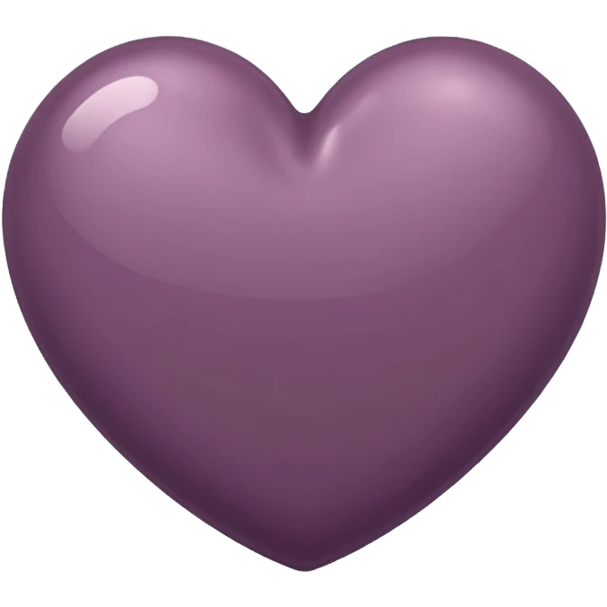 Dark mauve heart emoji