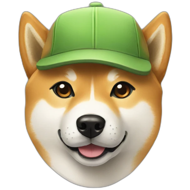 shiba inu with cap emoji