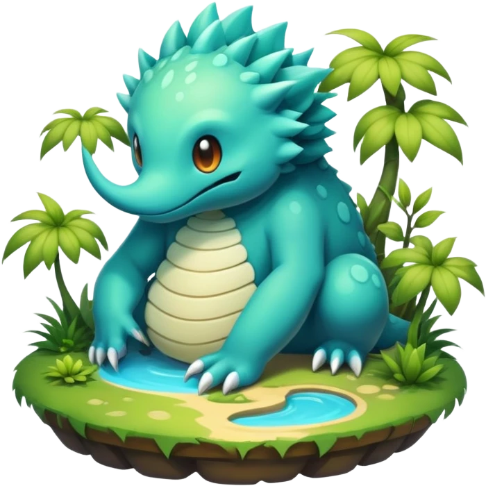 complex aesthetic-Fakémon-creature-scenery emoji