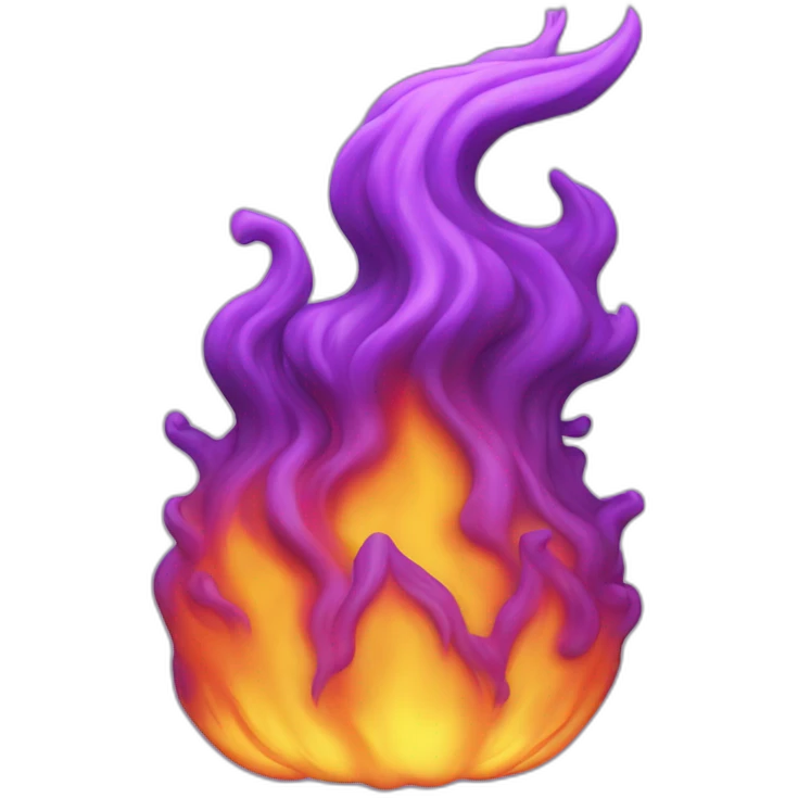 3d sthorm purple fire emoji