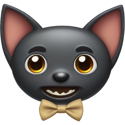 A bat with a bow tie  emoji