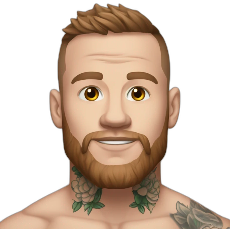 Connor Mc gregor with tatoo emoji