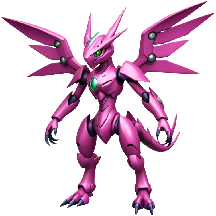  Cool Edgy Shiny Ethereal Legendary Digimon-Genesect-Palkia-hybrid full body emoji