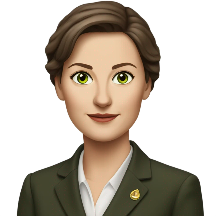 hyper realistic Annalena Berbok Minister of Foreign Affairs emoji