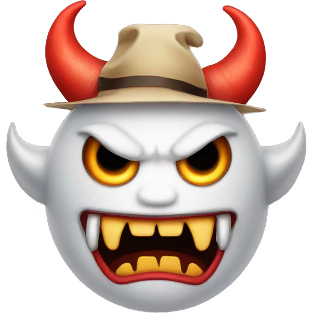 Demon with a hat emoji