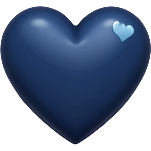 Dark navy heart  emoji