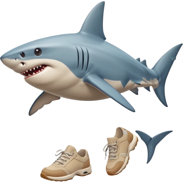 tiburon con zapatos cominado emoji