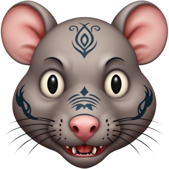 tattooed-scary-looking-rat-with-heavy-face-tattoes emoji