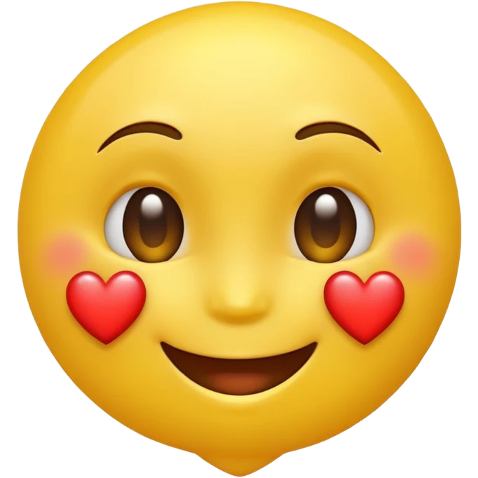 smiling face with a heart emoji