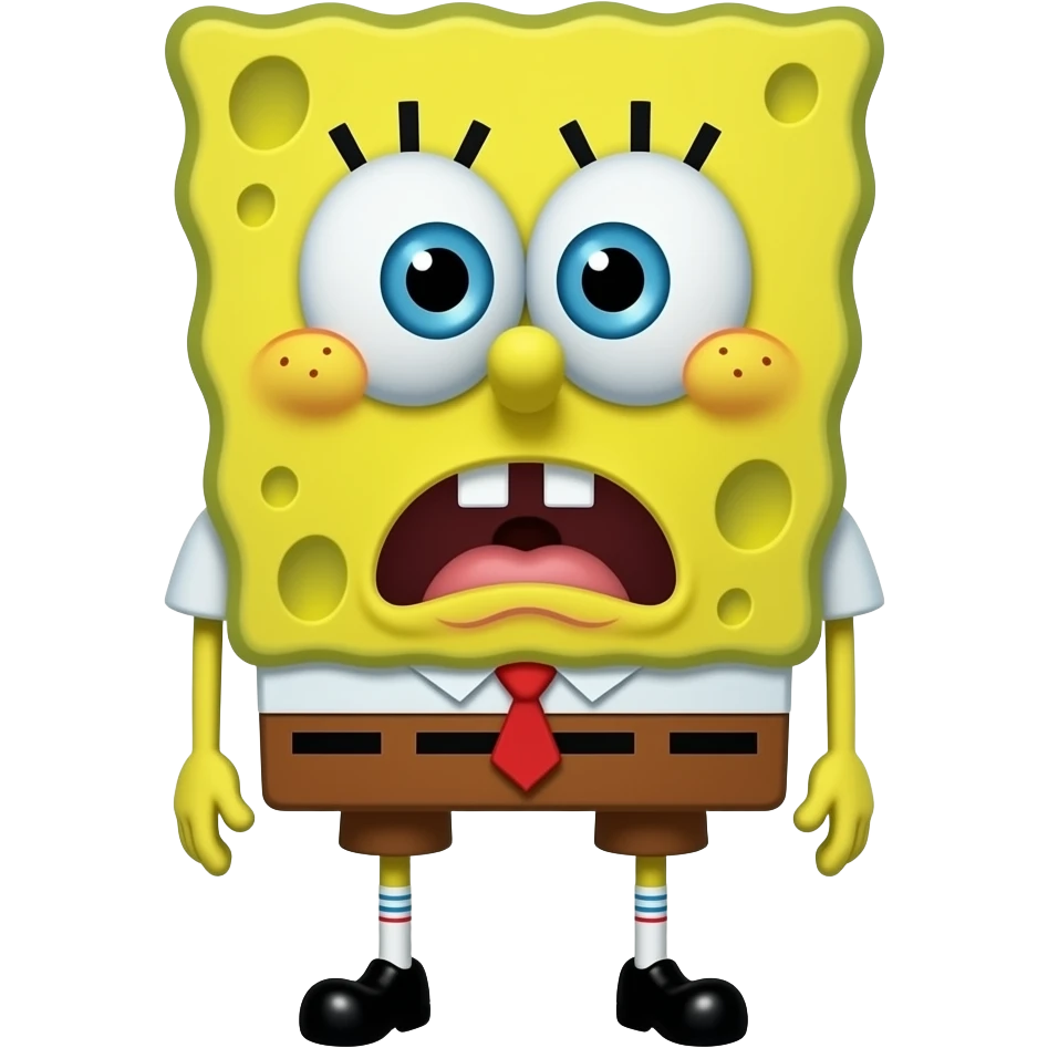 Spongebob scared emoji