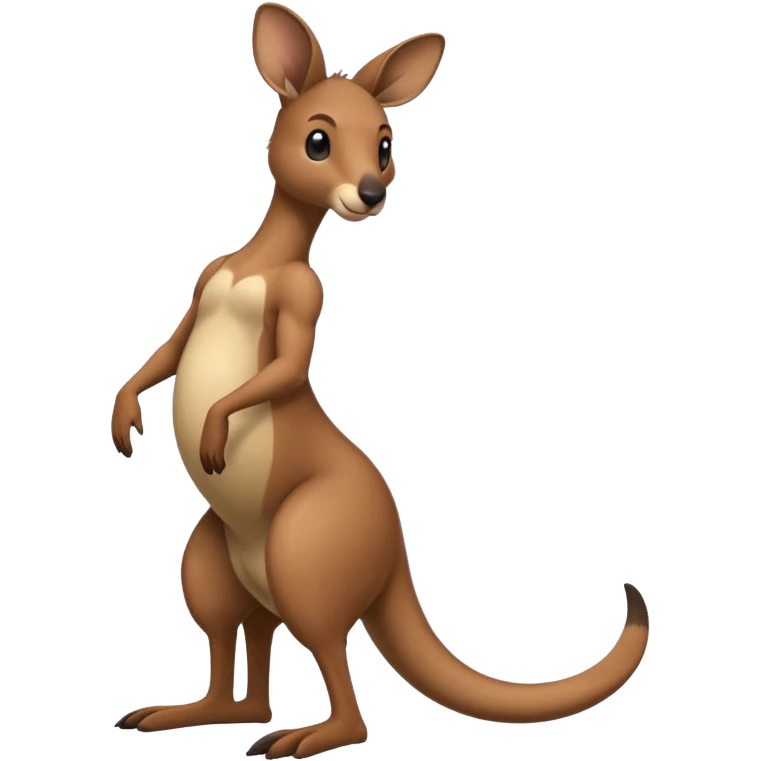 Kangaroo balancing on its tail emoji