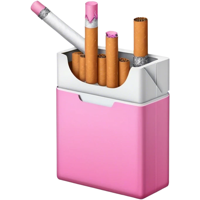 A pack of pink aesthetic cigarettes  emoji