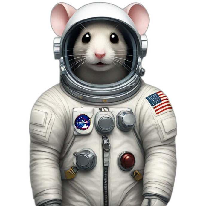 astronaut rat emoji