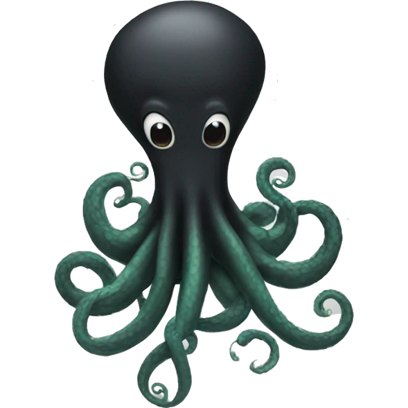 black tentacle emoji