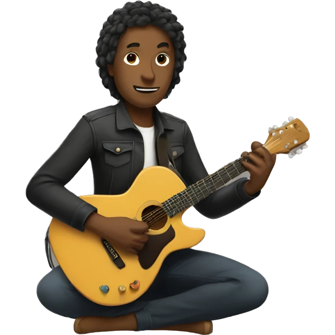shart playing guitar emoji