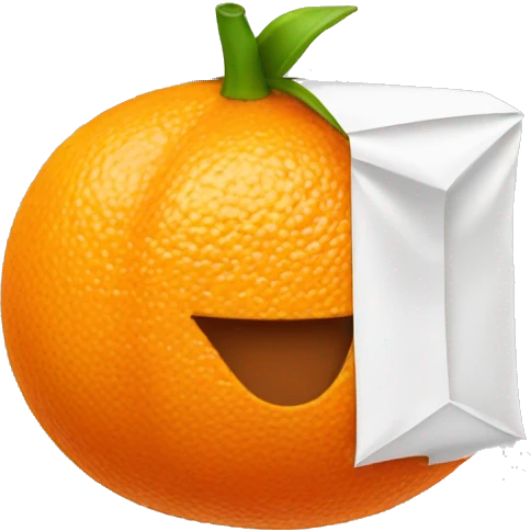 packet orange emoji