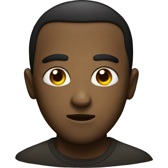 emoji with a dark eyes staring emoji