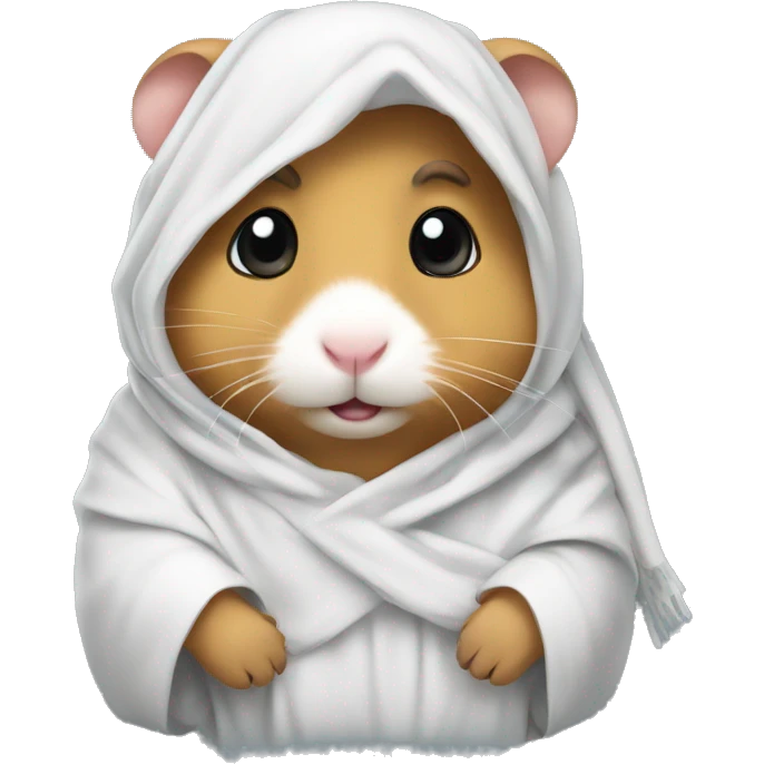 An Arab hamster wearing a thobe and shemagh emoji