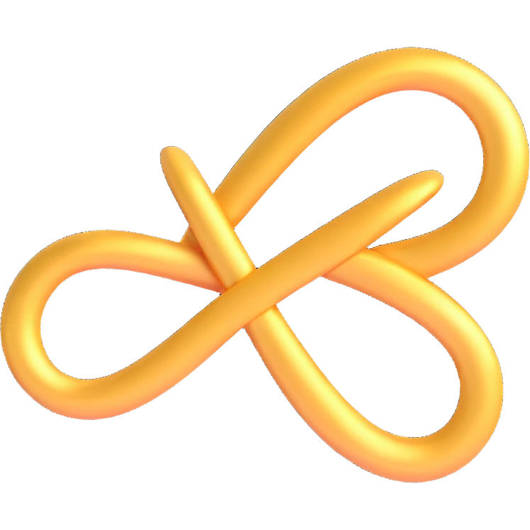 cute and shiny mathematical infinity symbol emoji, 1:1 ratio emoji