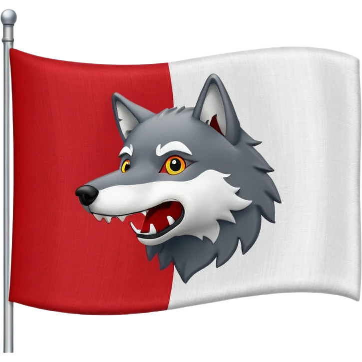 Flag that says #Wolf99 emoji