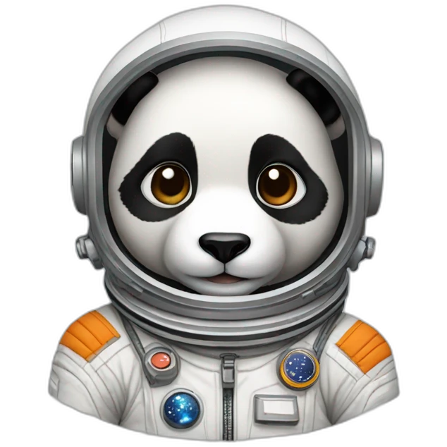 panda cosmonaut emoji
